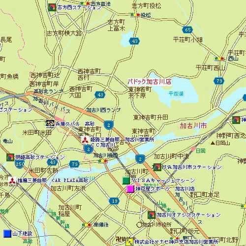 加古川店周辺地図